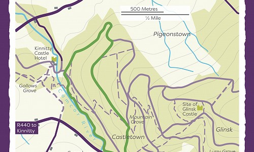 Map of kinnitty castle loop