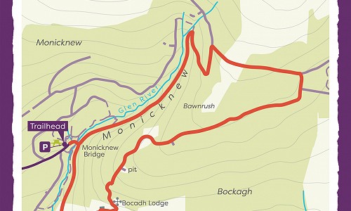 Map of Monickew Bocadh Lodge loop