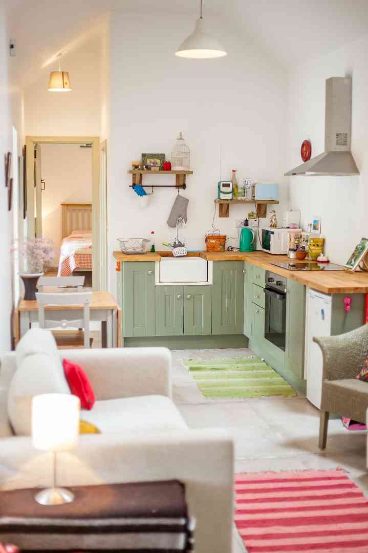 kitchen in Hushabye Farm Alpacas