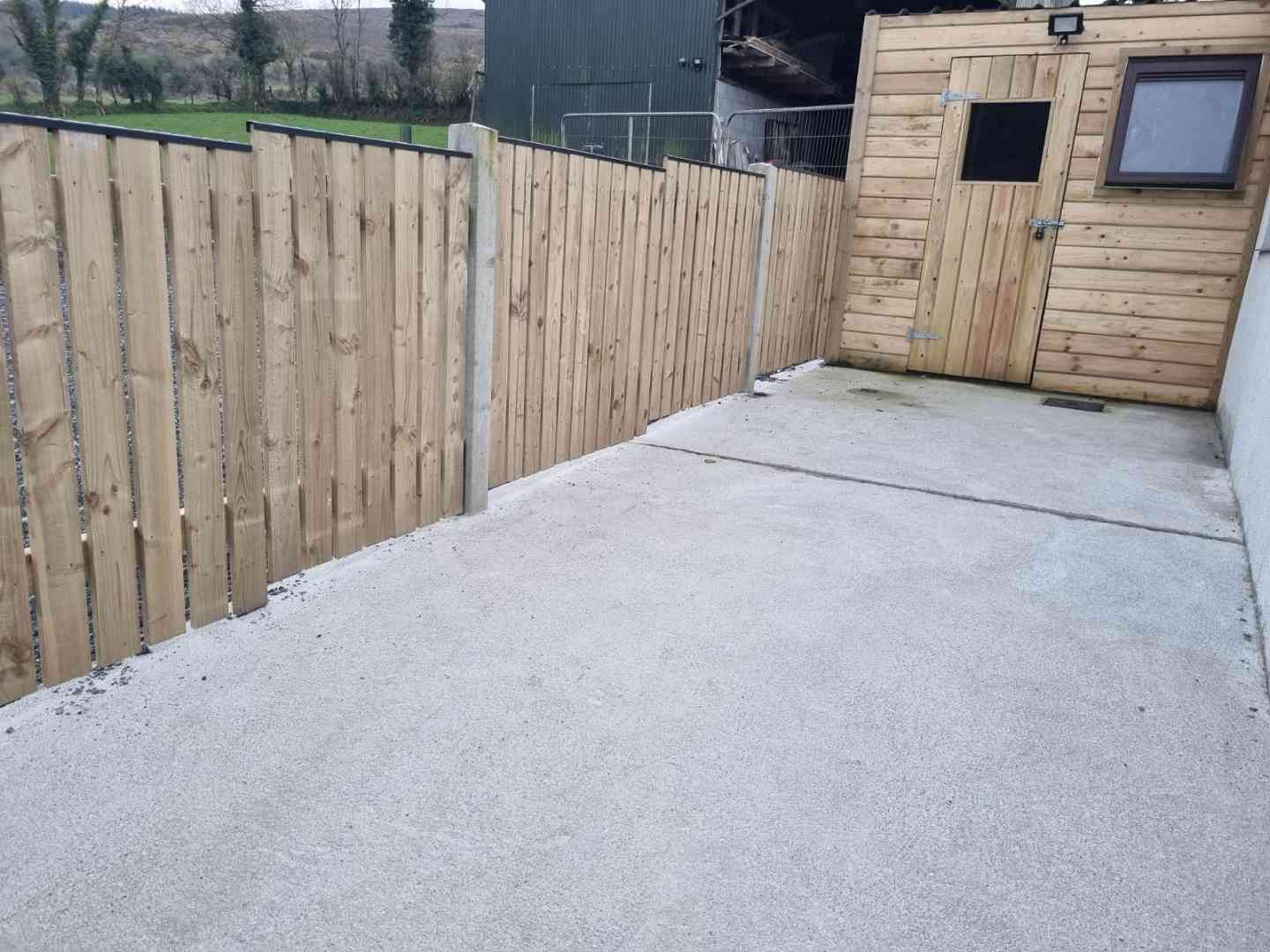 Dogs area outside of Lacka Lodge