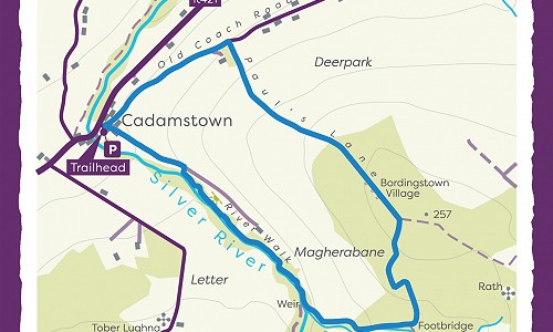 Map of Cadamstown Pauls Lane